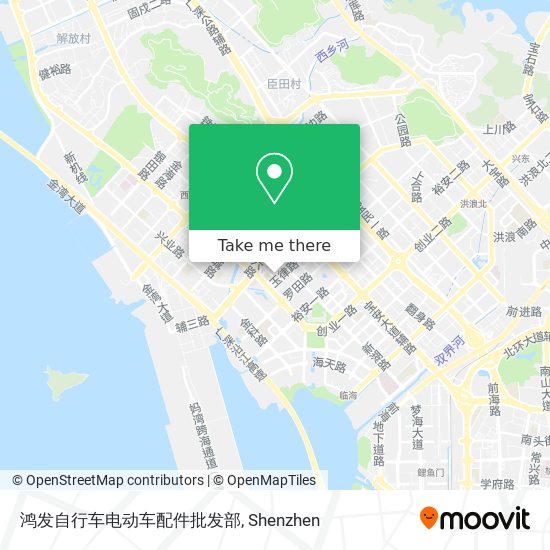 鸿发自行车电动车配件批发部 map