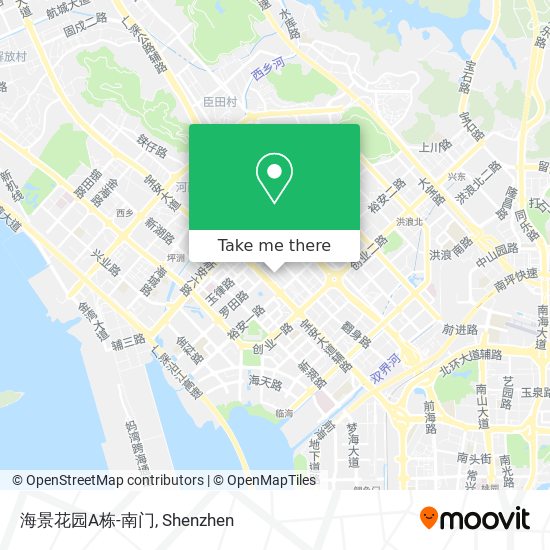 海景花园A栋-南门 map
