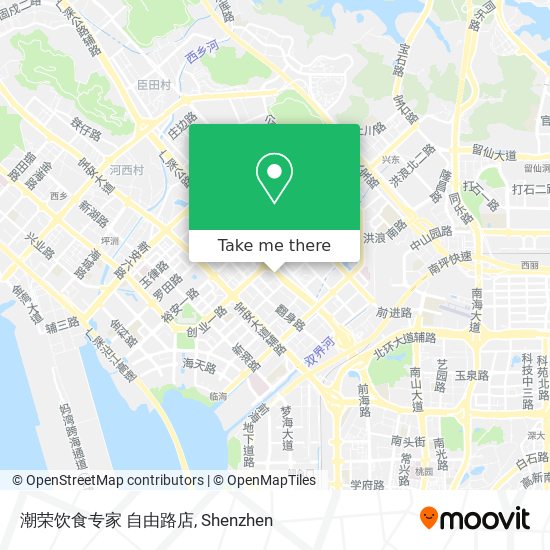 潮荣饮食专家 自由路店 map