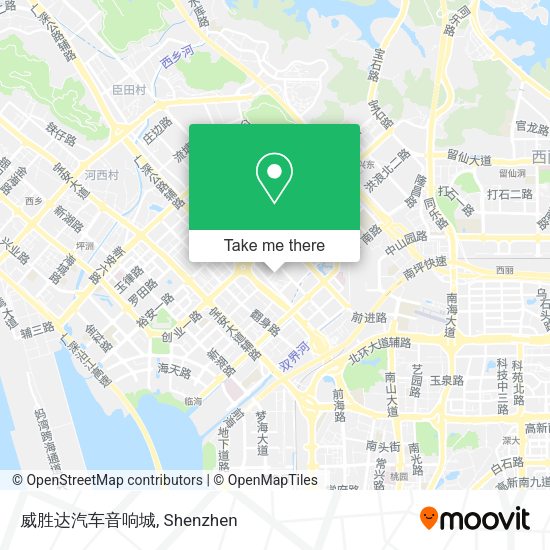 威胜达汽车音响城 map