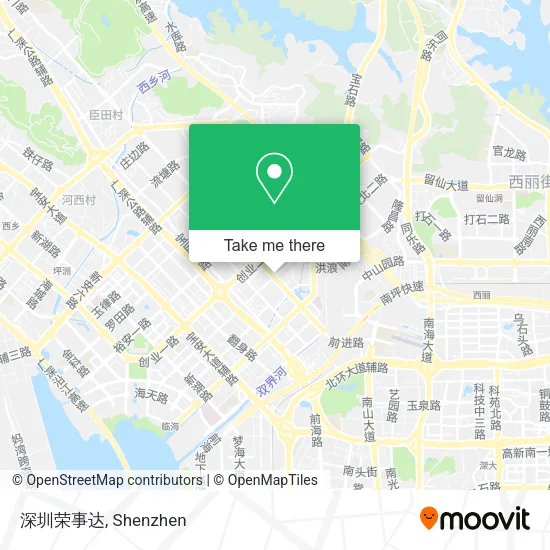 深圳荣事达 map