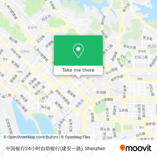 中国银行24小时自助银行(建安一路) map