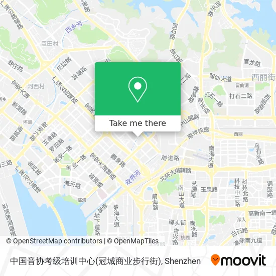 中国音协考级培训中心(冠城商业步行街) map