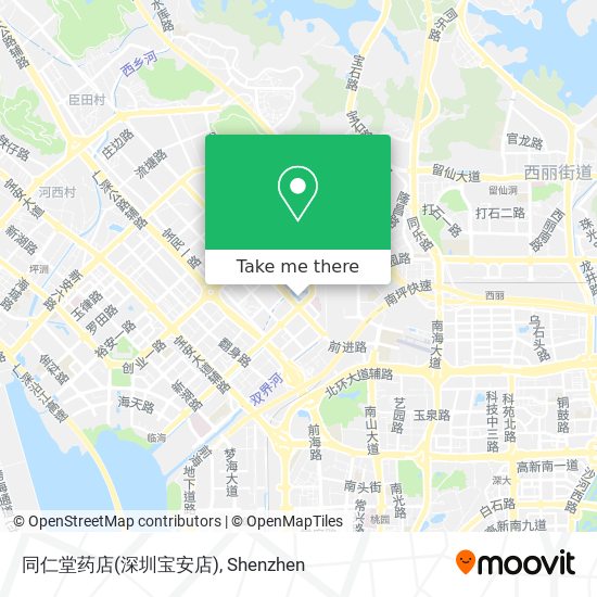 同仁堂药店(深圳宝安店) map