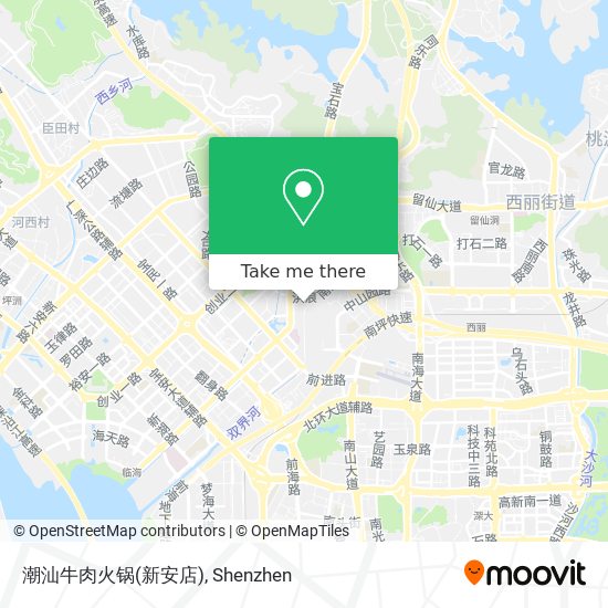 潮汕牛肉火锅(新安店) map