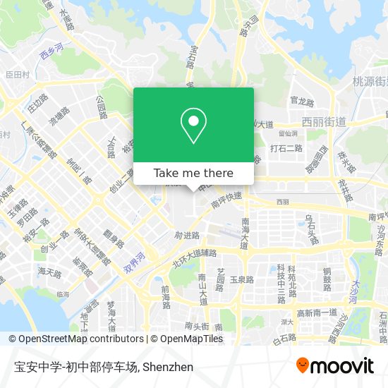 宝安中学-初中部停车场 map