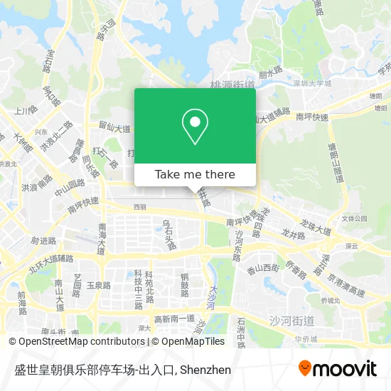 盛世皇朝俱乐部停车场-出入口 map