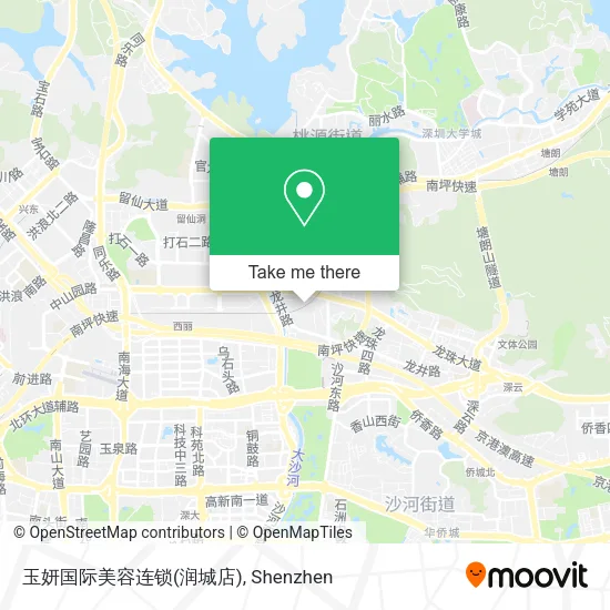 玉妍国际美容连锁(润城店) map