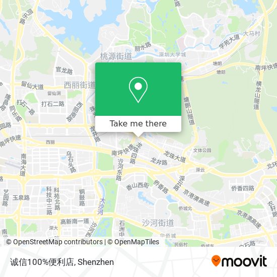 诚信100%便利店 map