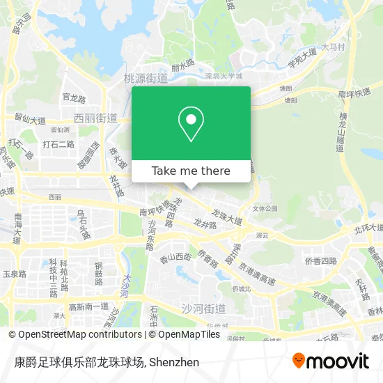 康爵足球俱乐部龙珠球场 map