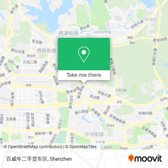 百威年二手货车区 map