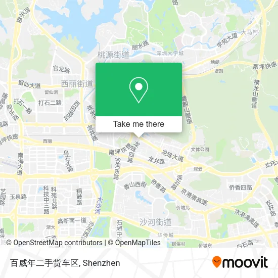百威年二手货车区 map
