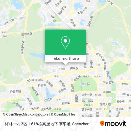 梅林一村3区-1618栋高层地下停车场 map
