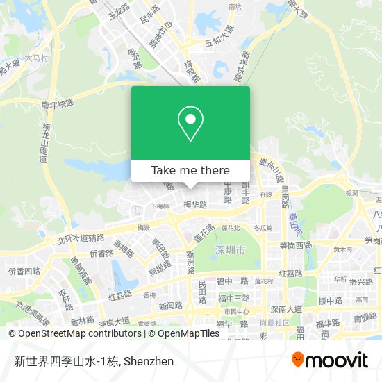 新世界四季山水-1栋 map