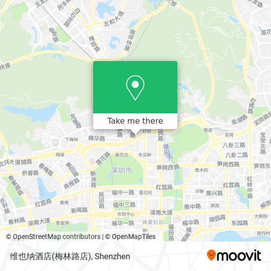 维也纳酒店(梅林路店) map