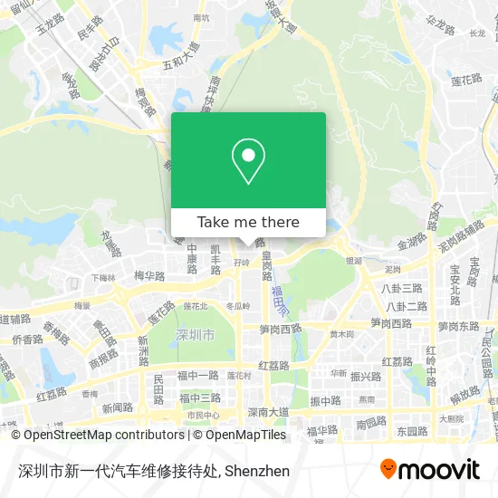 深圳市新一代汽车维修接待处 map