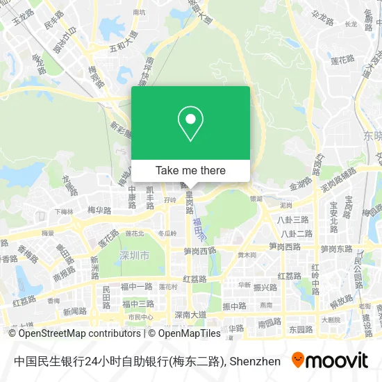 中国民生银行24小时自助银行(梅东二路) map
