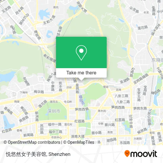 悦悠然女子美容馆 map