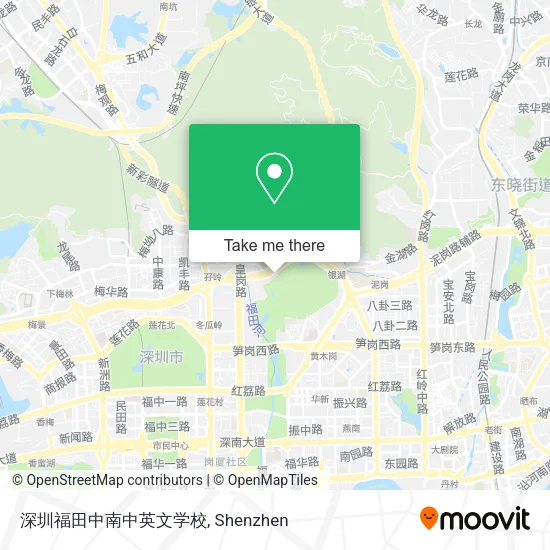 深圳福田中南中英文学校 map