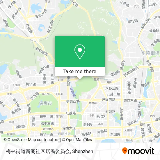 梅林街道新阁社区居民委员会 map