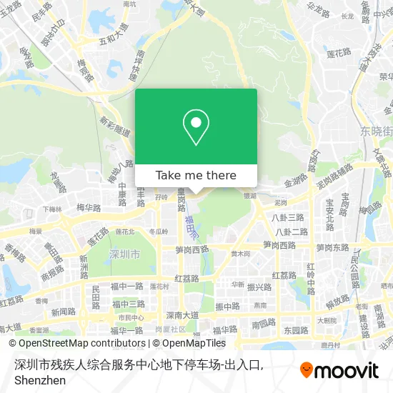 深圳市残疾人综合服务中心地下停车场-出入口 map