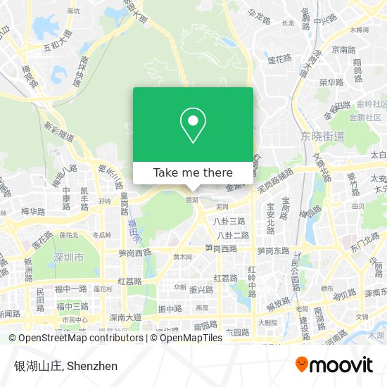 银湖山庄 map