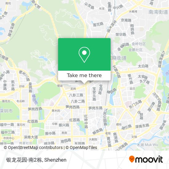 银龙花园-南2栋 map