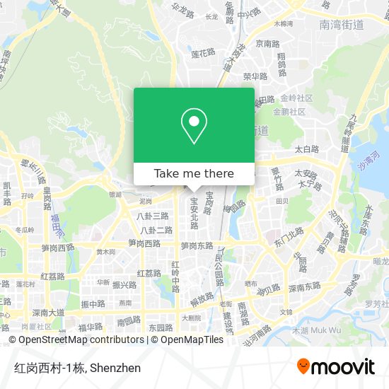 红岗西村-1栋 map
