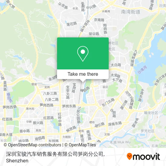 深圳宝骏汽车销售服务有限公司笋岗分公司 map