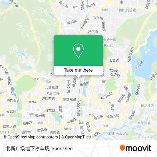 北新广场地下停车场 map