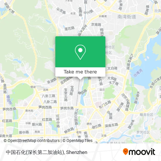 中国石化(深长第二加油站) map