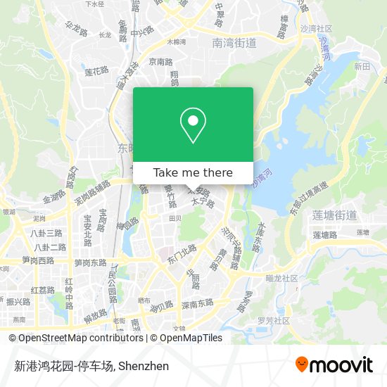 新港鸿花园-停车场 map