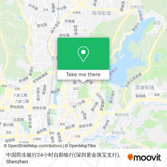 中国民生银行24小时自助银行(深圳黄金珠宝支行) map