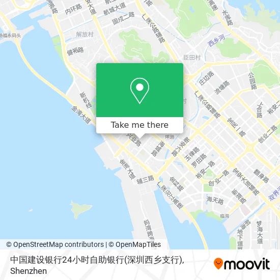 中国建设银行24小时自助银行(深圳西乡支行) map