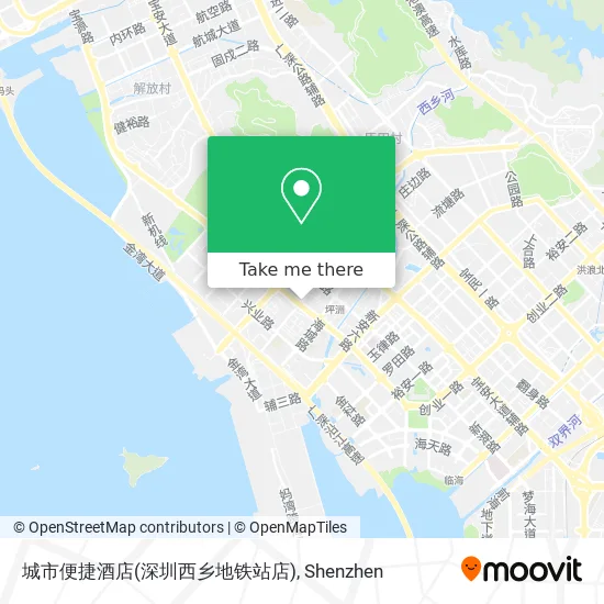 城市便捷酒店(深圳西乡地铁站店) map