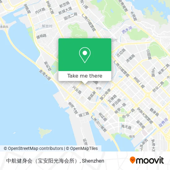 中航健身会（宝安阳光海会所） map