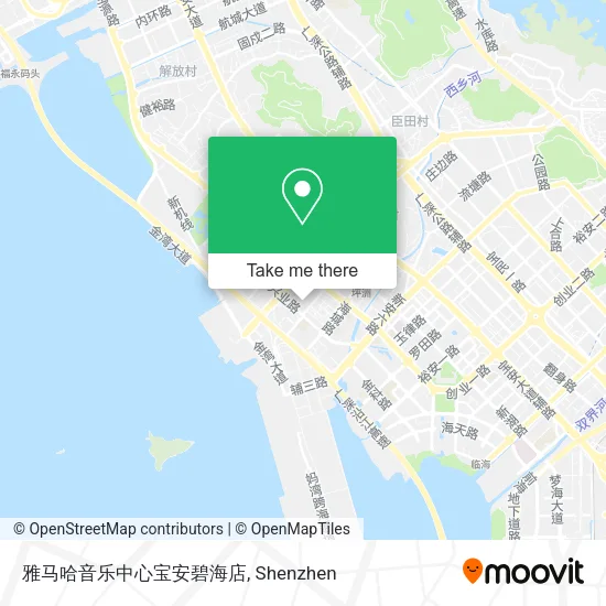 雅马哈音乐中心宝安碧海店 map