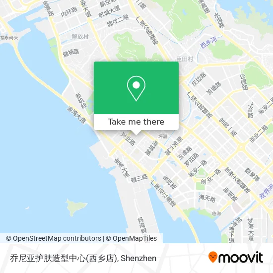 乔尼亚护肤造型中心(西乡店) map