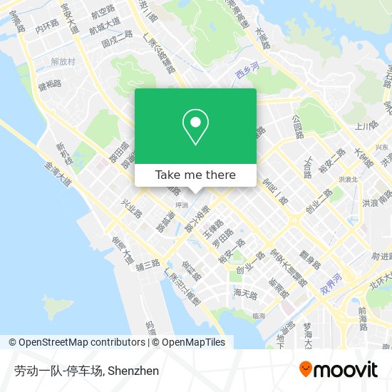 劳动一队-停车场 map