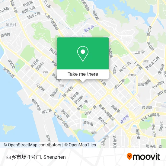 西乡市场-1号门 map