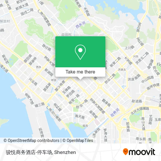 骏悦商务酒店-停车场 map