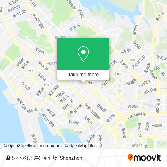 翻身小区(开屏)-停车场 map