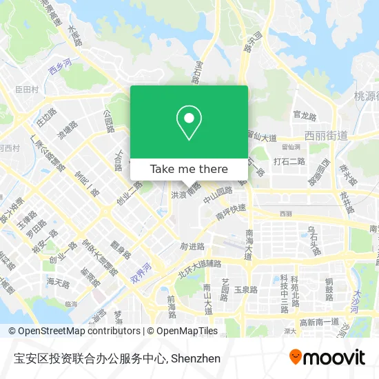宝安区投资联合办公服务中心 map