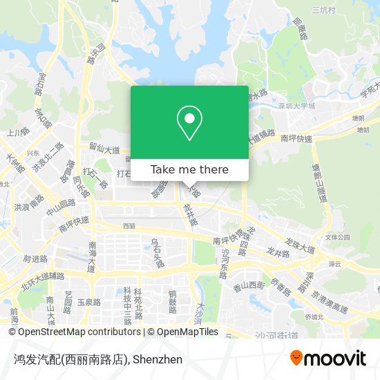 鸿发汽配(西丽南路店) map