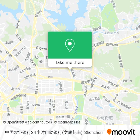 中国农业银行24小时自助银行(文康苑南) map