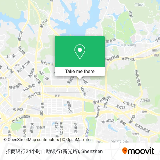招商银行24小时自助银行(新光路) map