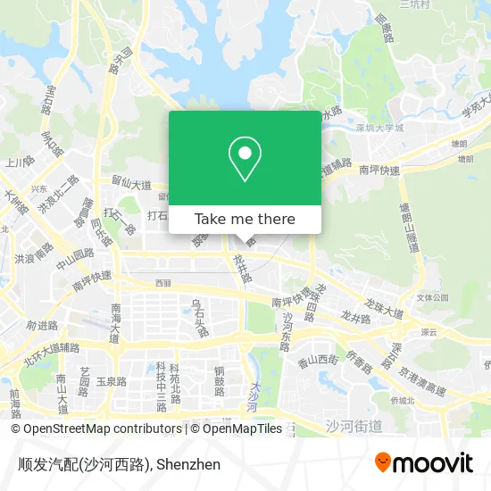 顺发汽配(沙河西路) map