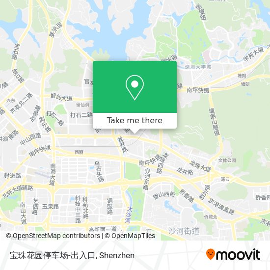 宝珠花园停车场-出入口 map