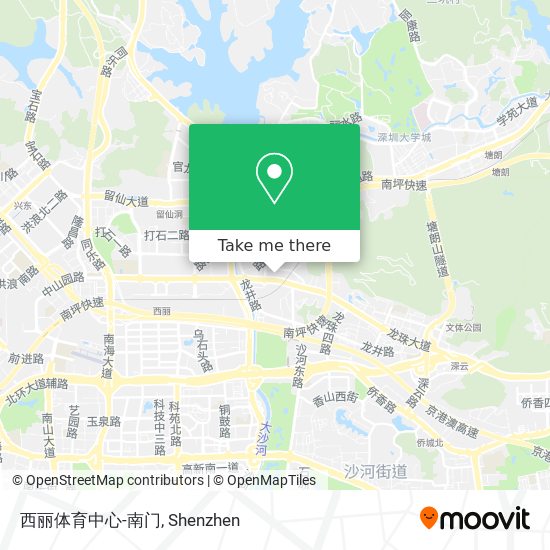 西丽体育中心-南门 map