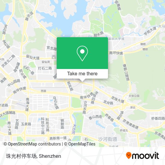 珠光村停车场 map